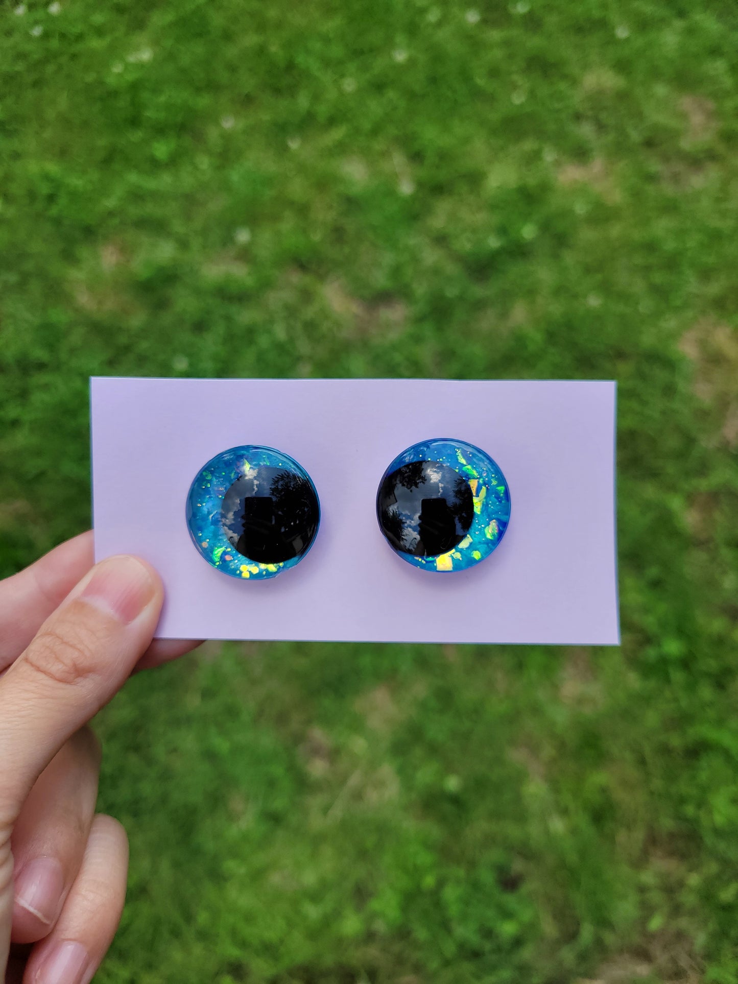 Yeux de sécurité - 25mm - Ice blue